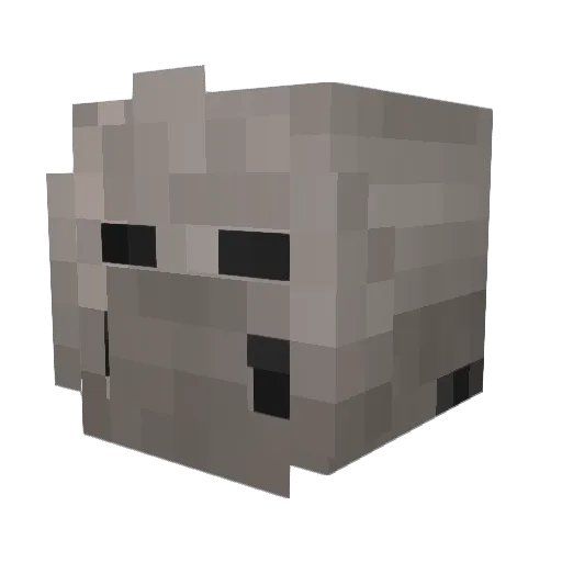 MrGun1337 Minecraft avatar head, 3D render