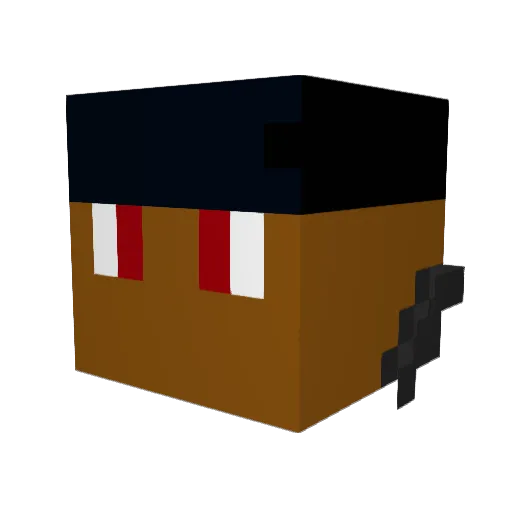 MrHabibi123 Minecraft avatar head, 3D render