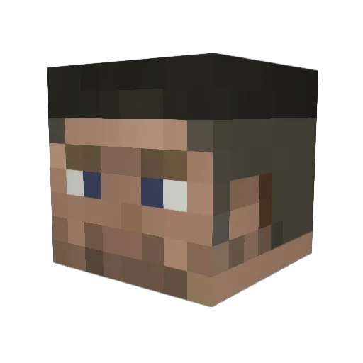 MrHalley5 Minecraft avatar head, 3D render