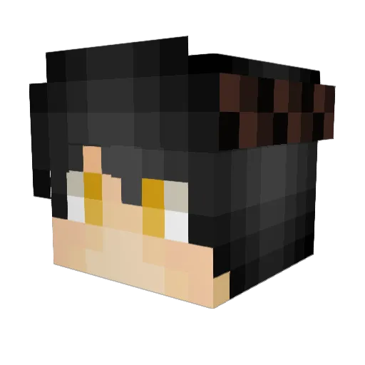 MrHamji Minecraft avatar head, 3D render