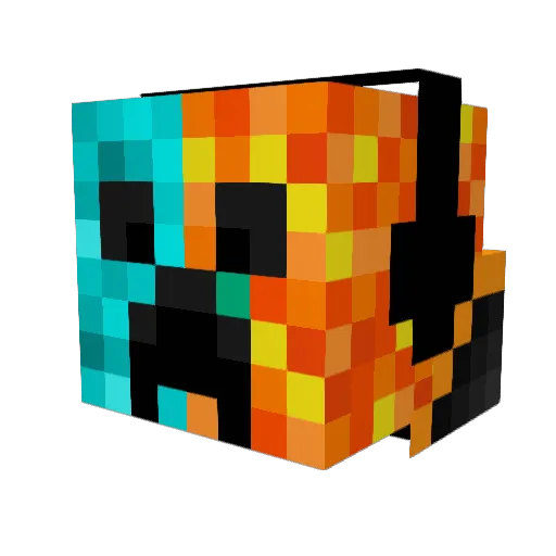 MrHand12 Minecraft avatar head, 3D render