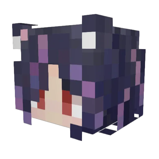 MrHayashi Minecraft avatar head, 3D render