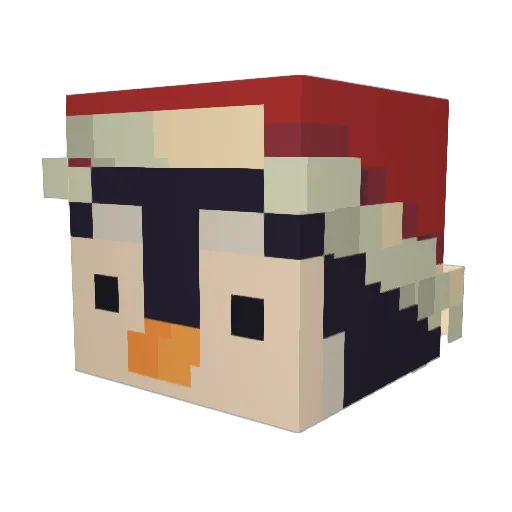 MrHeIIo Minecraft avatar head, 3D render