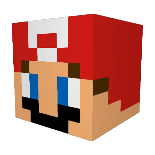 MrHeendoo Minecraft avatar head, 3D render