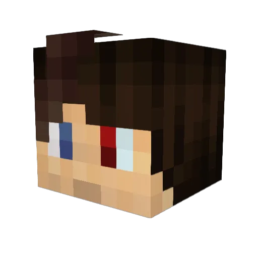MrHelio Minecraft avatar head, 3D render