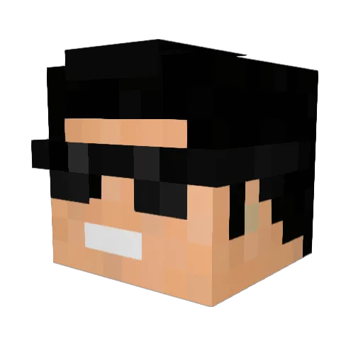 MrHenryFr Minecraft avatar head, 3D render
