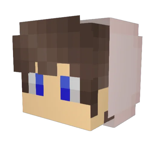 MrHermawan Minecraft avatar head, 3D render