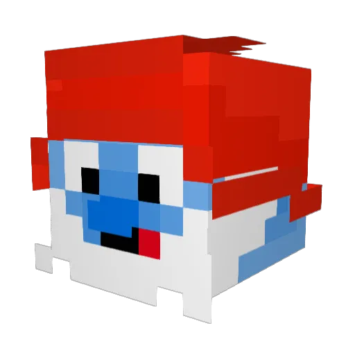 MrHero08 Minecraft avatar head, 3D render