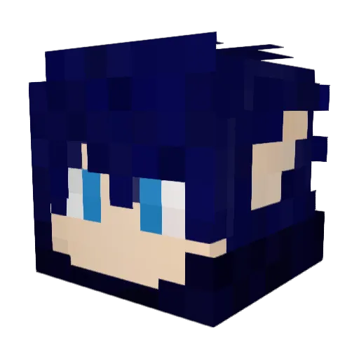 MrHerschel Minecraft avatar head, 3D render