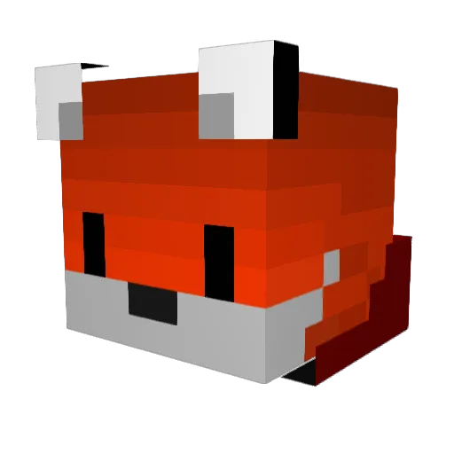 MrHerve Minecraft avatar head, 3D render