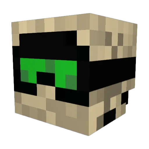 MrHiroshima Minecraft avatar head, 3D render