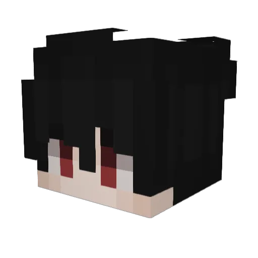 MrHixu Minecraft avatar head, 3D render