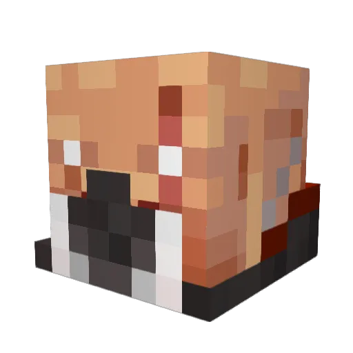MrHjalle Minecraft avatar head, 3D render