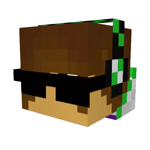 MrHomich Minecraft avatar head, 3D render