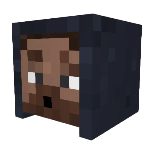 MrHonnor Minecraft avatar head, 3D render