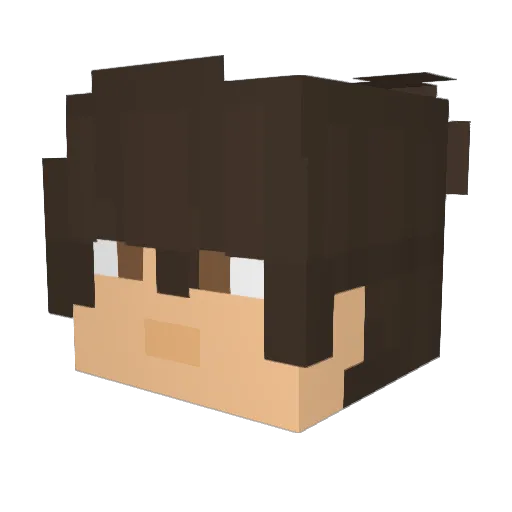 MrHowzer Minecraft avatar head, 3D render
