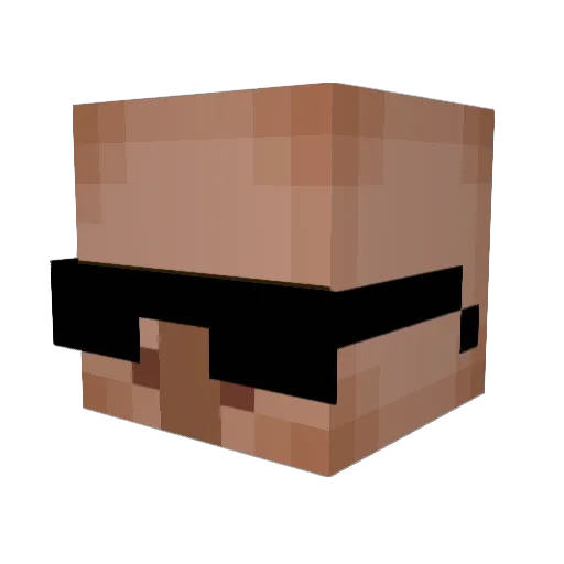MrHucky Minecraft avatar head, 3D render