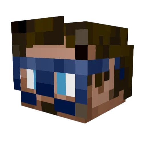 MrHully Minecraft avatar head, 3D render