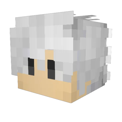 MrHypeer Minecraft avatar head, 3D render