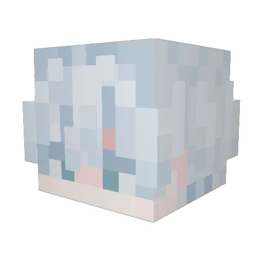 MrIMirror Minecraft avatar head, 3D render