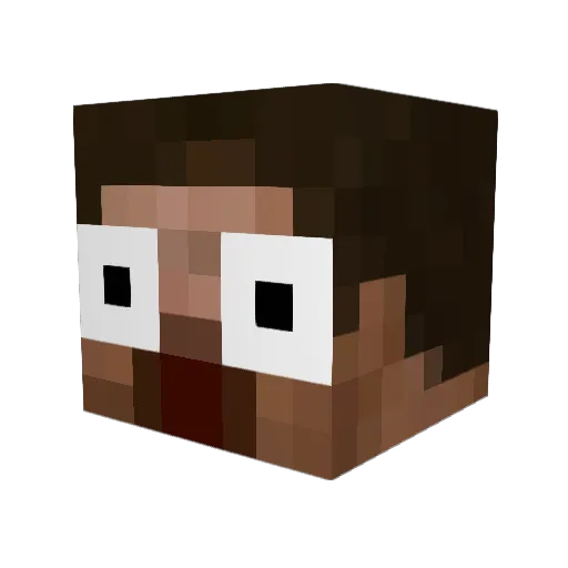 MrIRiD Minecraft avatar head, 3D render