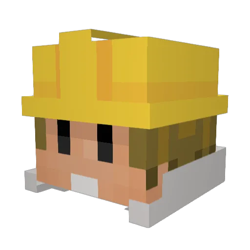 MrIcefield Minecraft avatar head, 3D render
