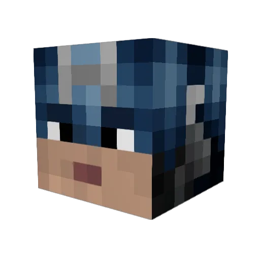 MrIcicles Minecraft avatar head, 3D render