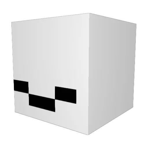 MrImTable Minecraft avatar head, 3D render