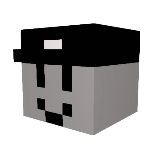 MrIronic Minecraft avatar head, 3D render