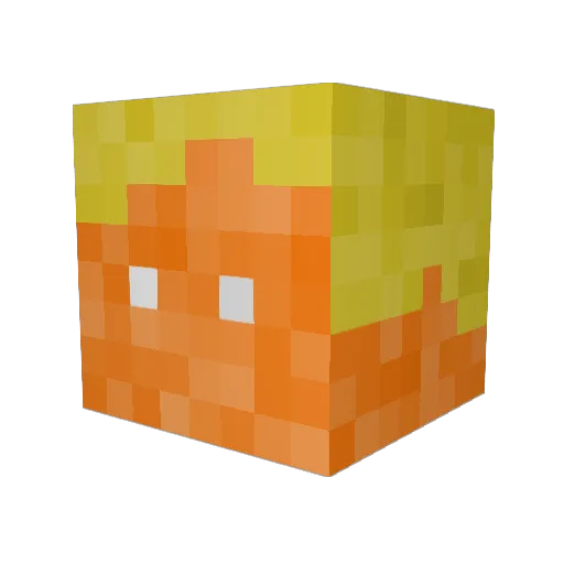 MrJ321 Minecraft avatar head, 3D render