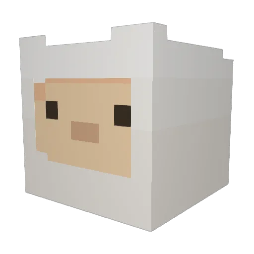 MrJE5TER Minecraft avatar head, 3D render