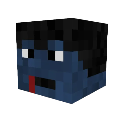 MrJHCraft Minecraft avatar head, 3D render