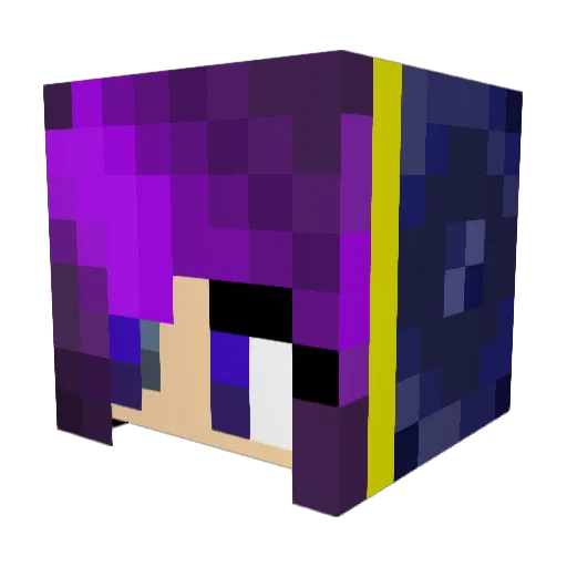 MrJamesBrown Minecraft avatar head, 3D render