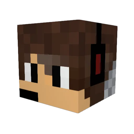 MrJawBreaker Minecraft avatar head, 3D render