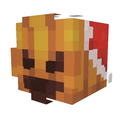 MrJdost Minecraft avatar head, 3D render