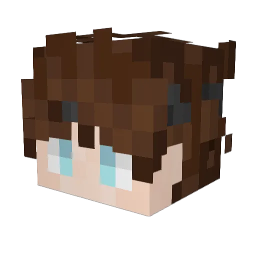 MrJeffreyEpstein Minecraft avatar head, 3D render
