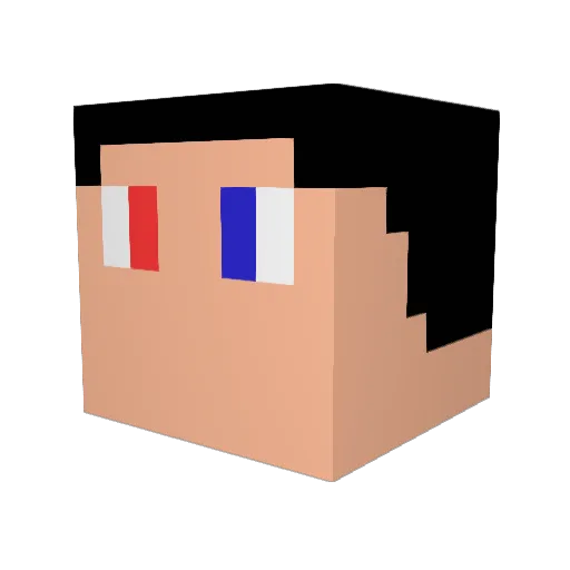 MrJervisTetch Minecraft avatar head, 3D render
