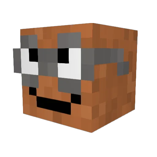 MrJhem Minecraft avatar head, 3D render