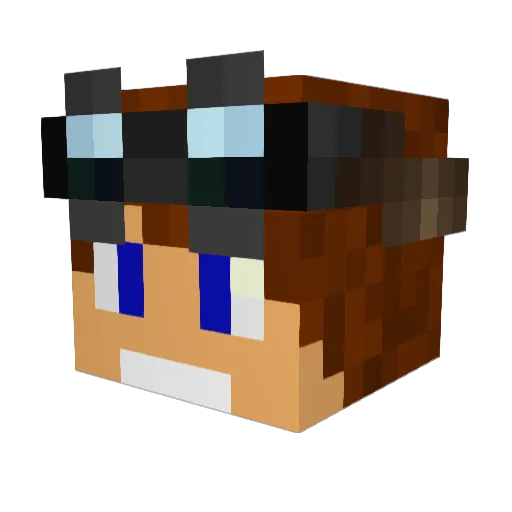 MrJogus Minecraft avatar head, 3D render
