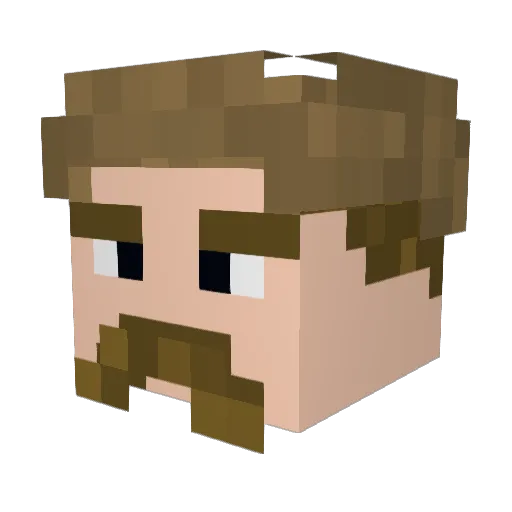 MrJohnny1337 Minecraft avatar head, 3D render