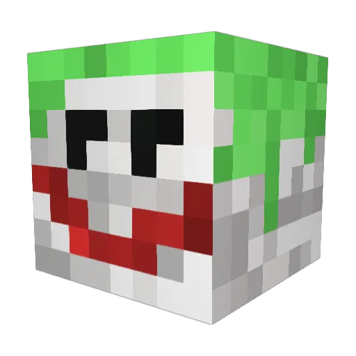 MrJokerr Minecraft avatar head, 3D render