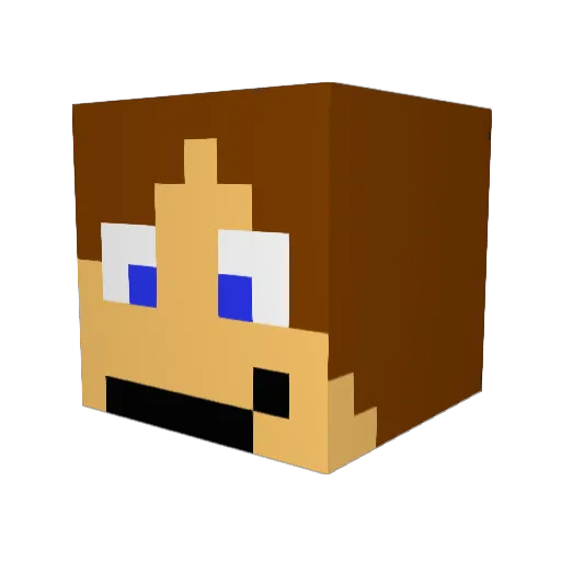 MrJosh13 Minecraft avatar head, 3D render
