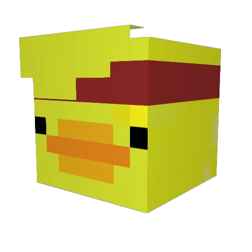 MrJuniorPvP Minecraft avatar head, 3D render