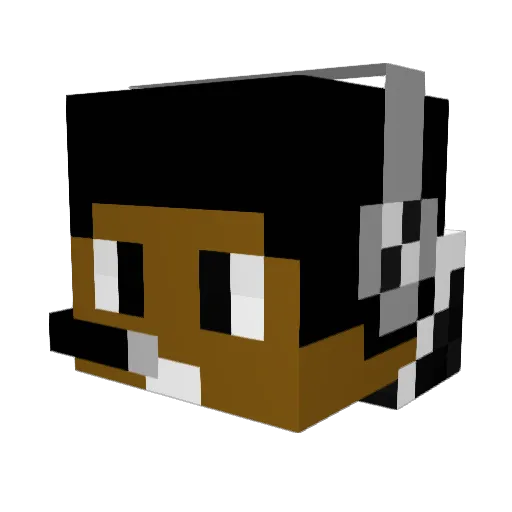 MrJustusTFG Minecraft avatar head, 3D render