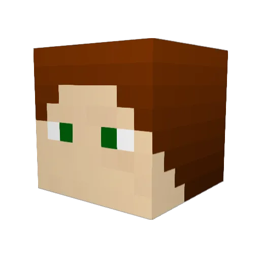 MrK1Vi Minecraft avatar head, 3D render