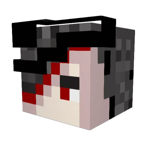 MrK4terz Minecraft avatar head, 3D render