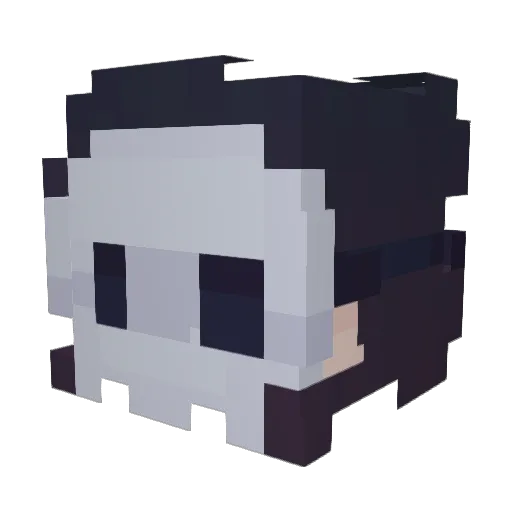 MrKBear Minecraft avatar head, 3D render