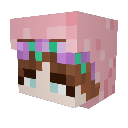 MrKID__ Minecraft avatar head, 3D render