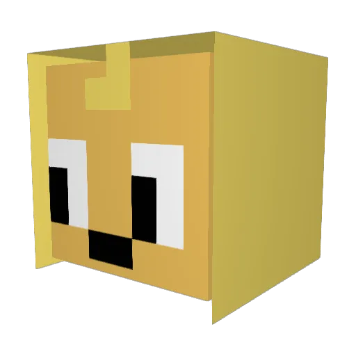 MrKaeli Minecraft avatar head, 3D render