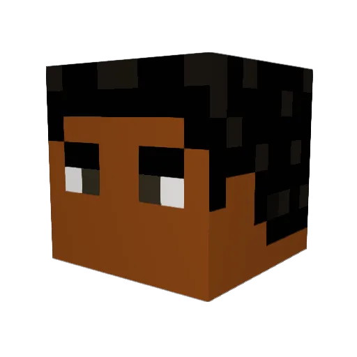 MrKalico Minecraft avatar head, 3D render